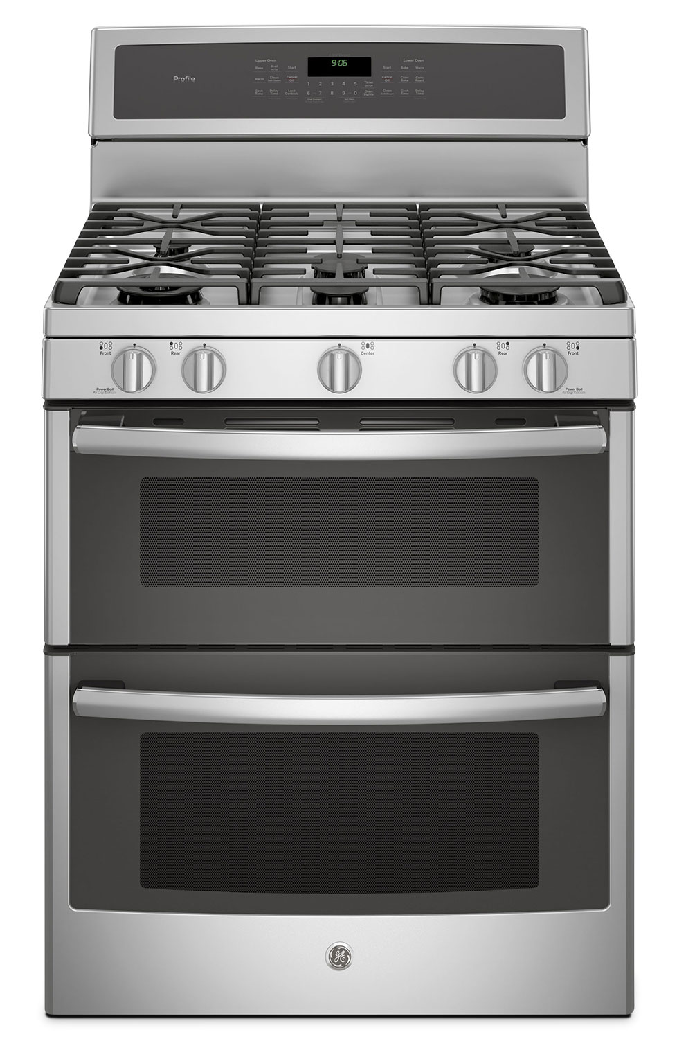 GE 6.8 Cu. Ft. Freestanding Double Oven Gas Range PCGB980ZEJSS The