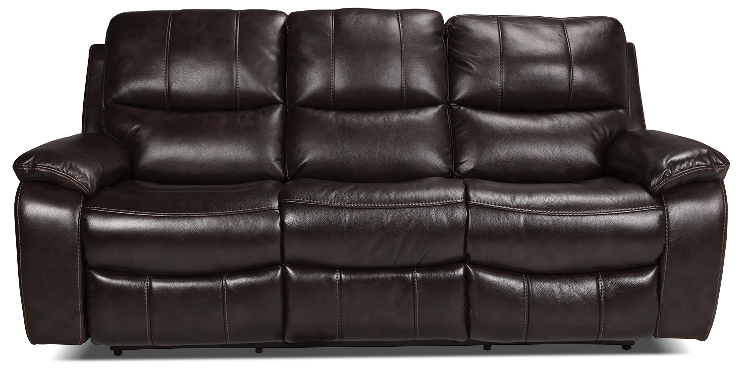 Kimberlee Reclining Sofa - Dark Brown | Levin Furniture