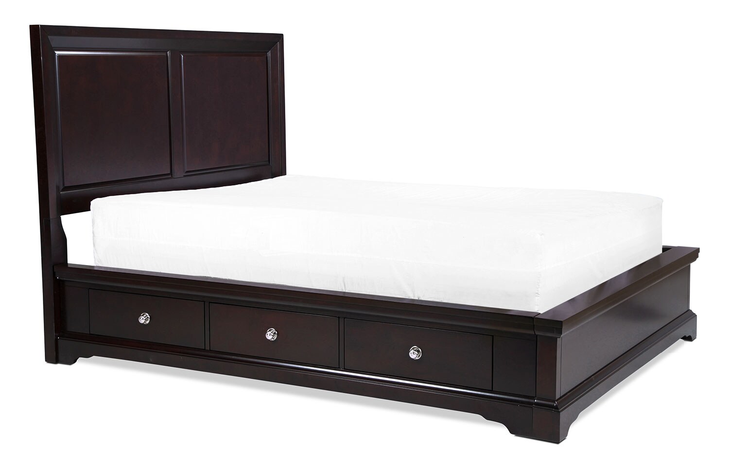 4Piece King Bedroom Set Dark Merlot Levin Furniture