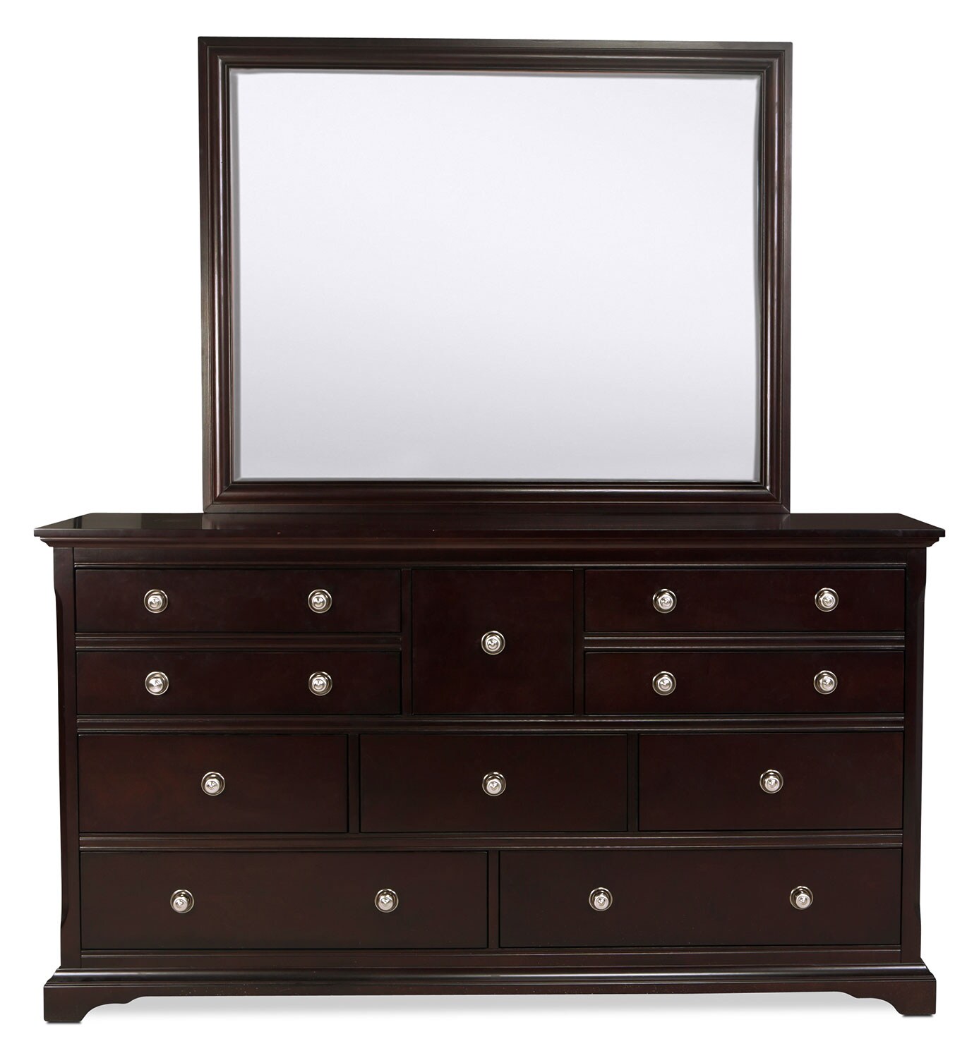 Georgetown 4-Piece King Bedroom Set - Dark Merlot | Levin ...