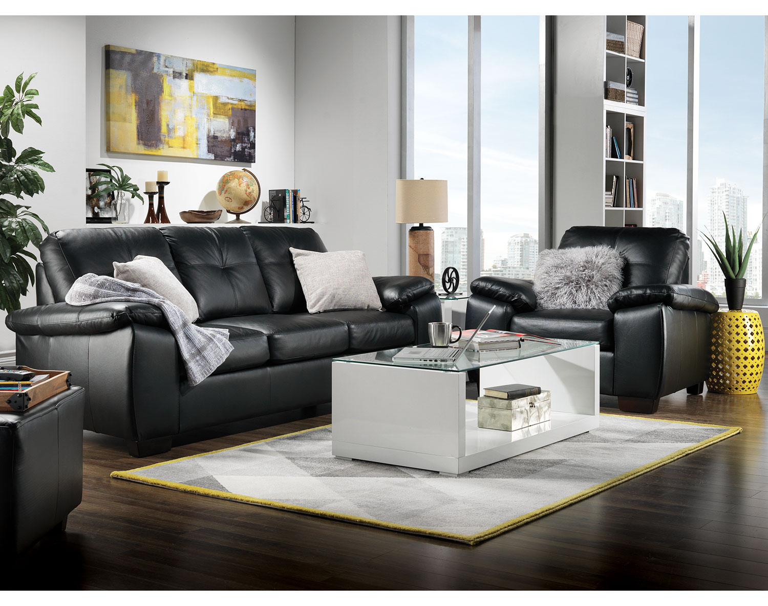 The Naples Living Room Collection - Black