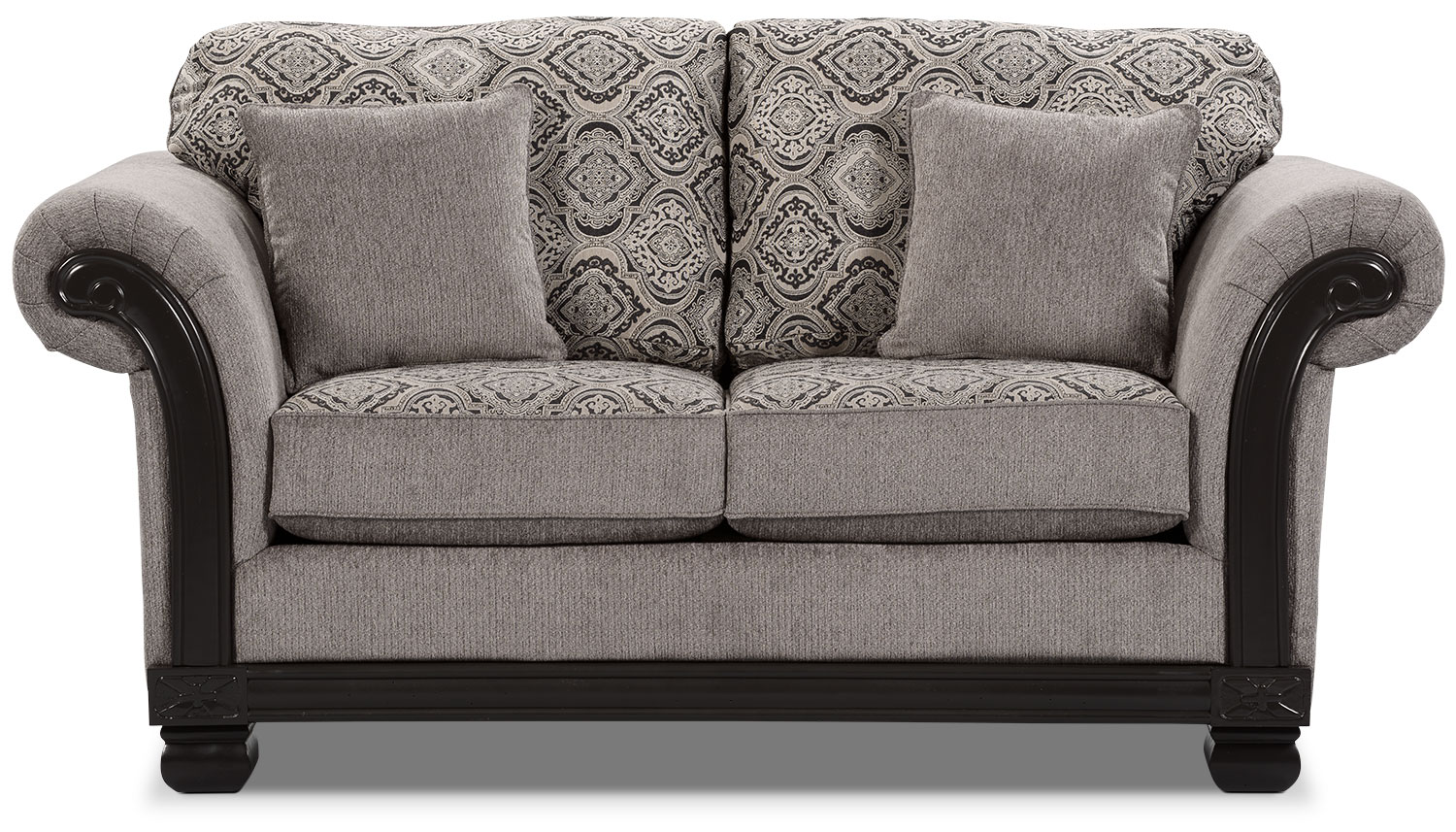 Hazel Chenille Sofa Grey The Brick