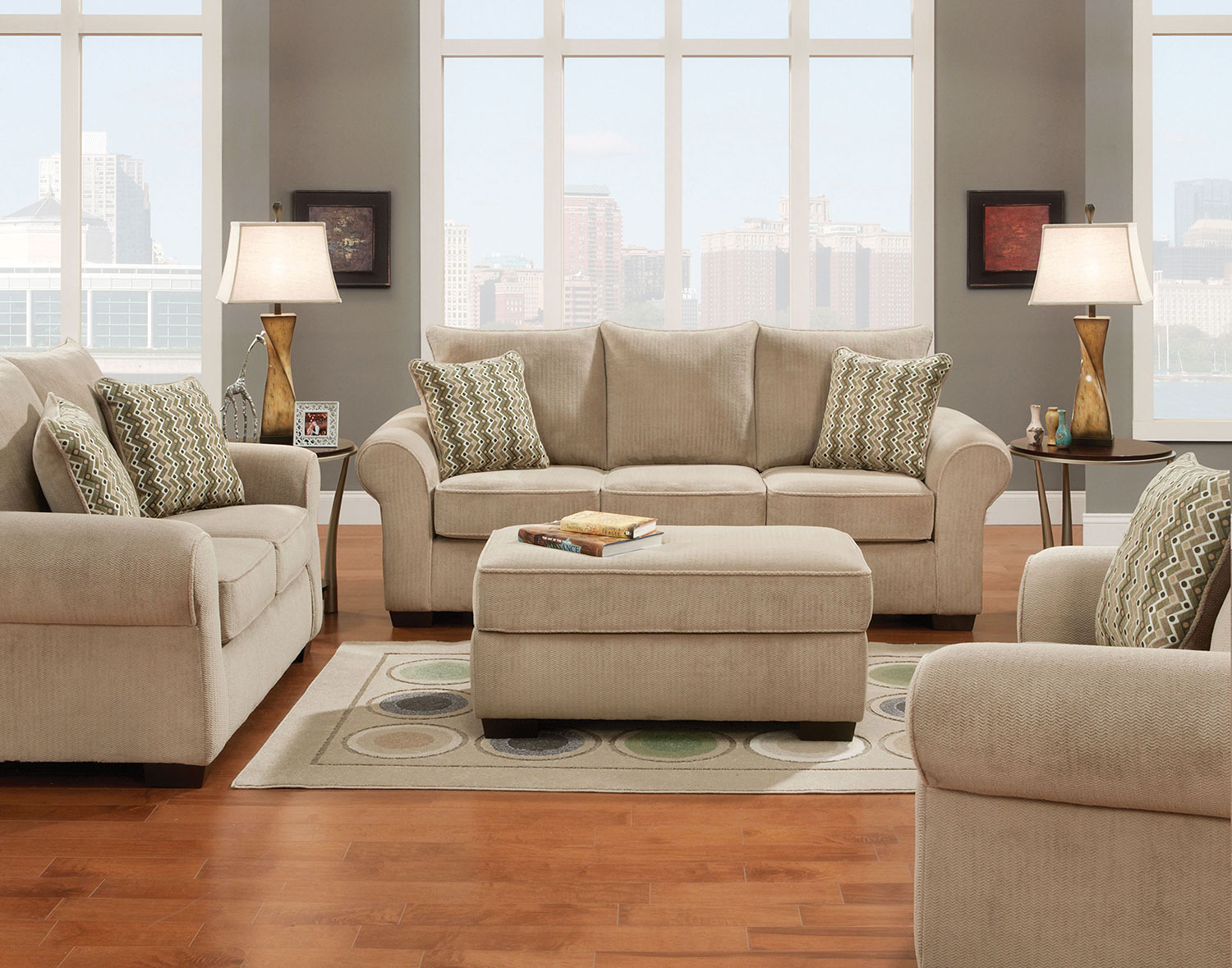 Oscar Sofa - Granite | Levin Furniture