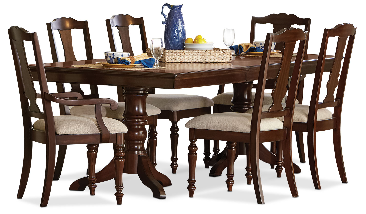 Dining Room Furniture  Alice 7Piece Dining Room Set  Cherry