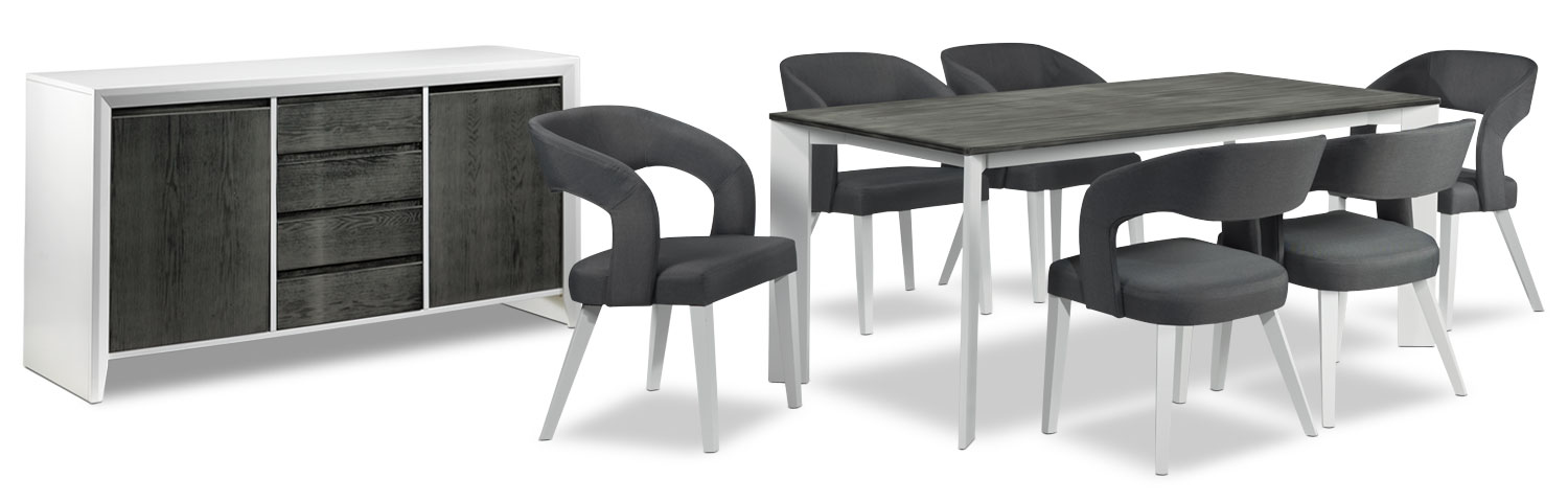 The Christine Collection - Grey and White