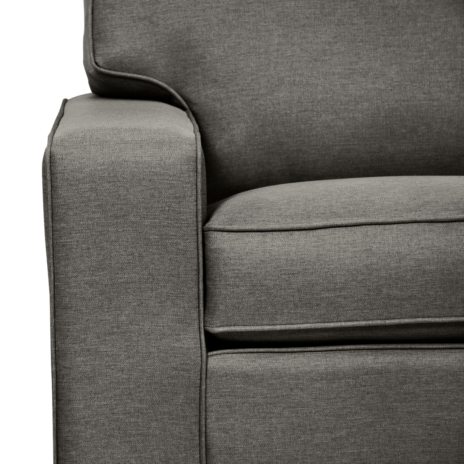 Designed2B Dax LinenLook Fabric Sofa Sophisticate Pepper The Brick