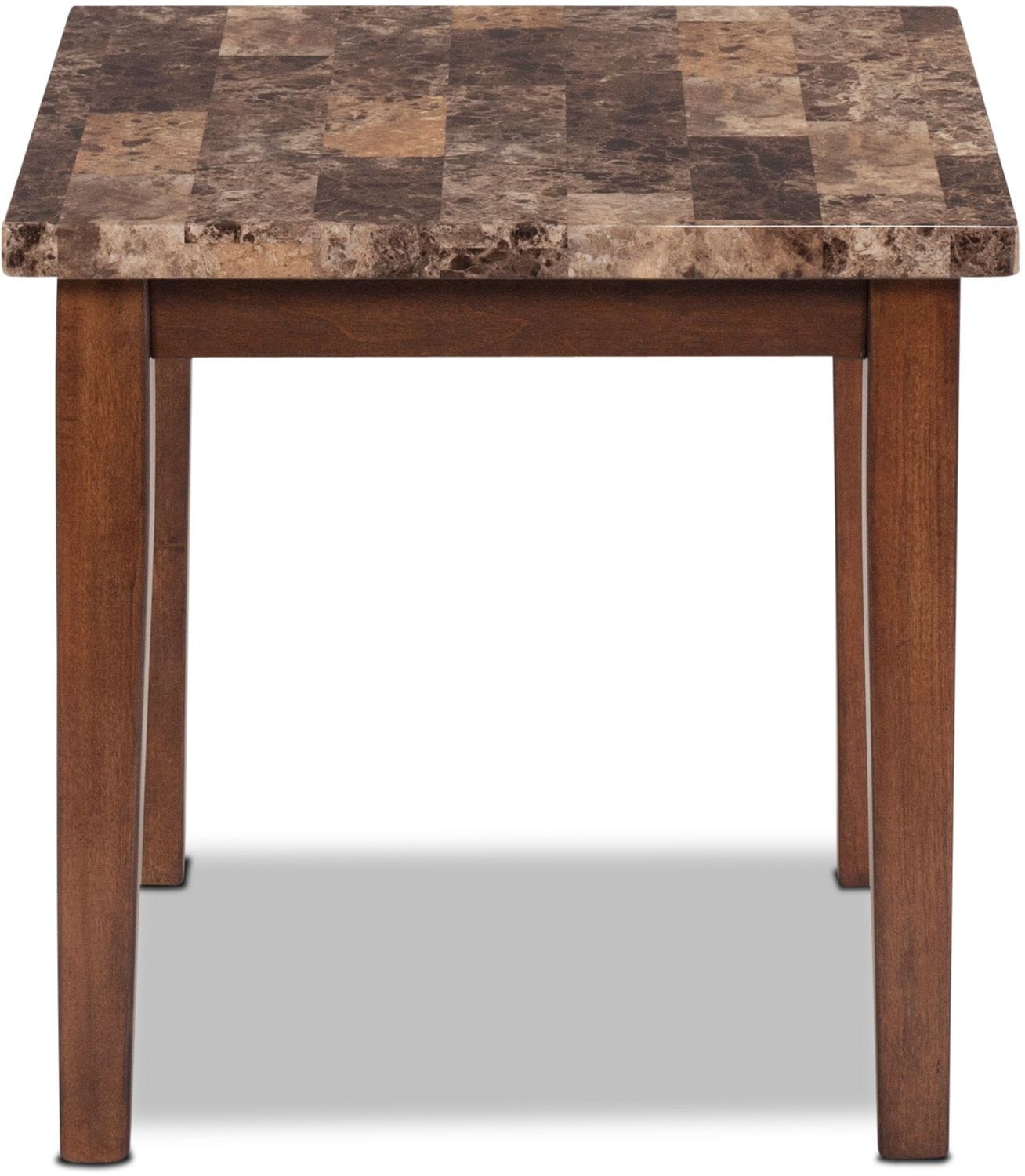 Adelaide Coffee Table and 2 End Tables Warm Brown with Faux Marble