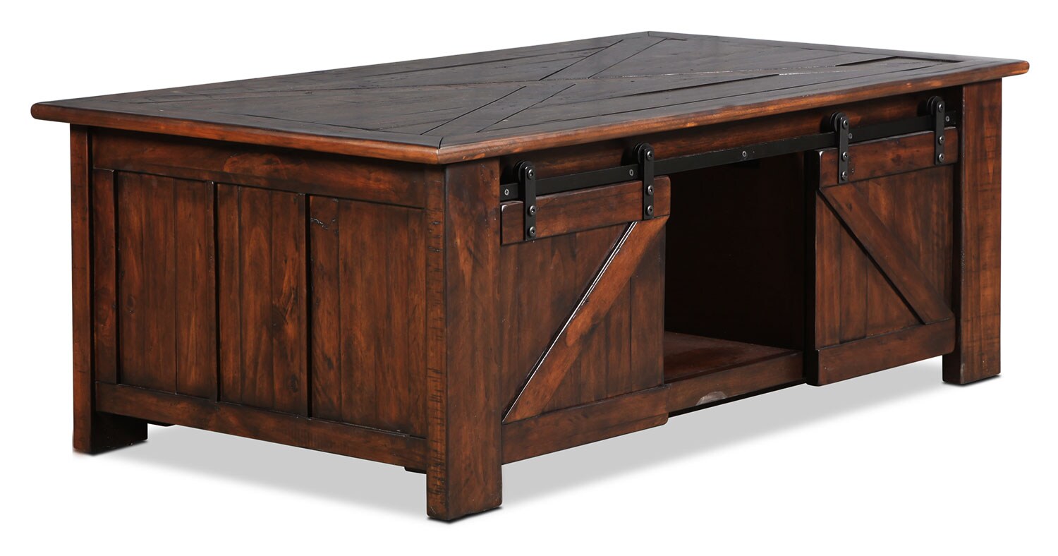Fraser LiftTop Coffee Table Rustic Pine Levin Furniture