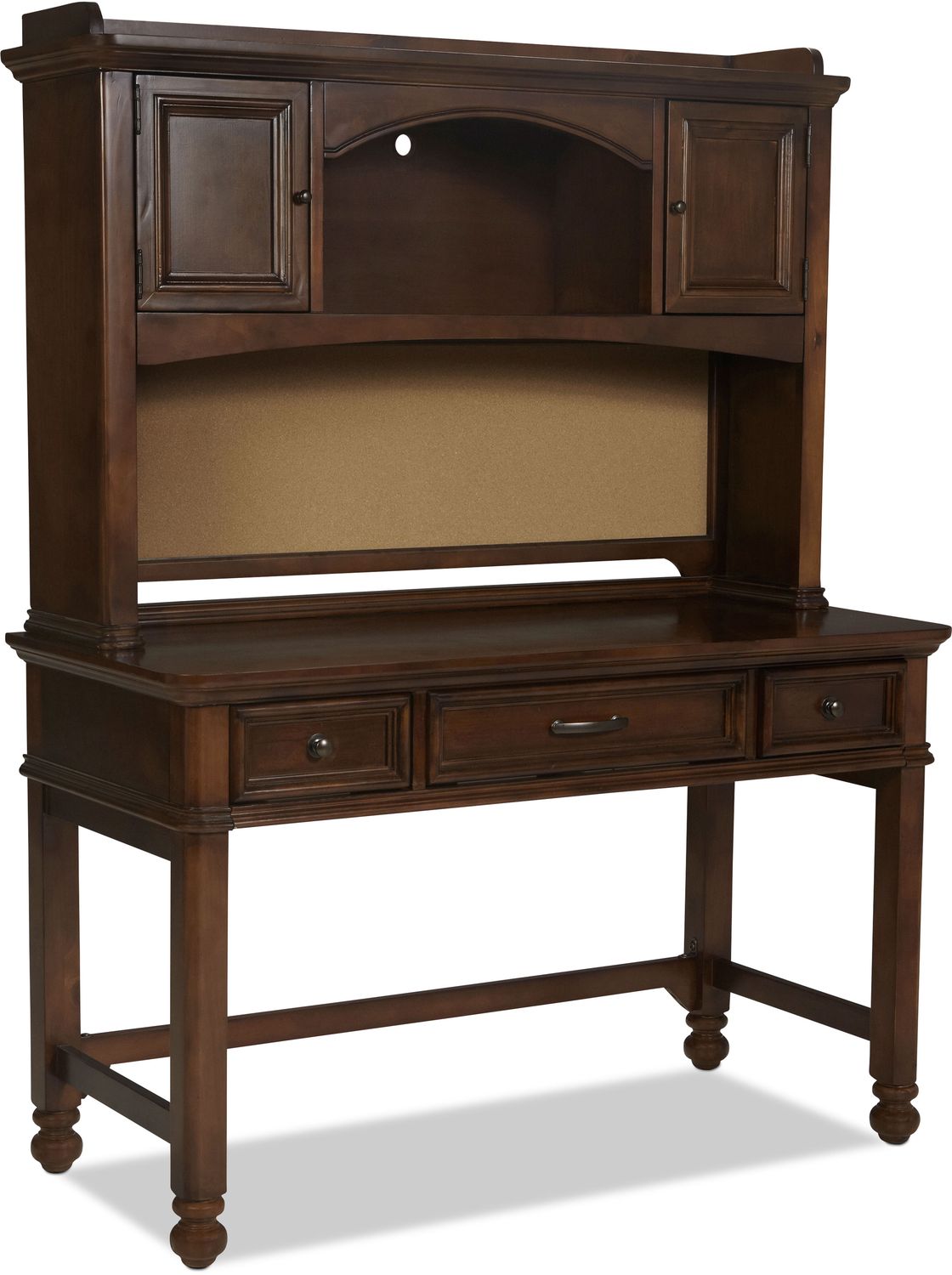 Brayden Desk Hutch Cherry Levin Furniture