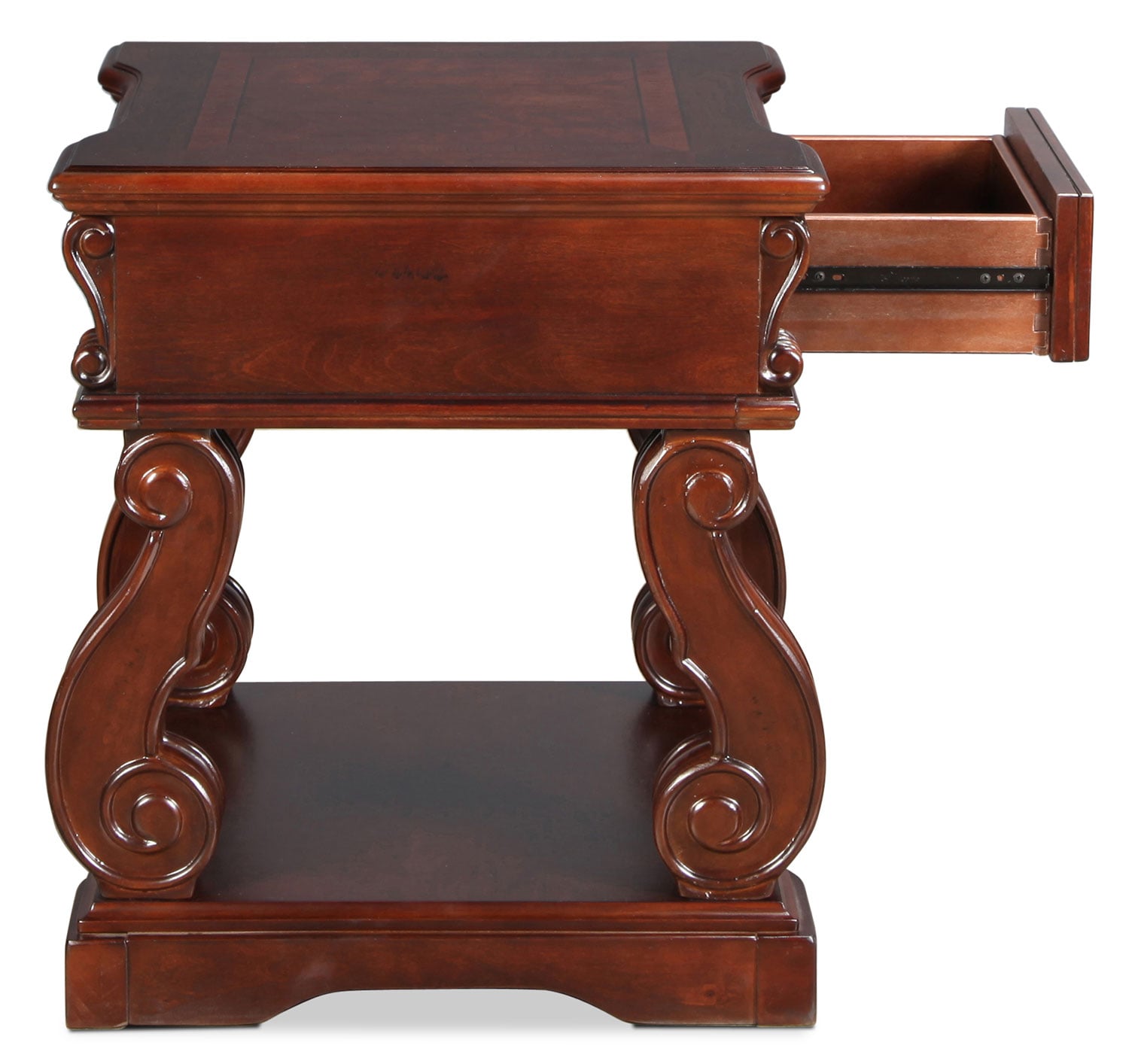 Vandenburg End Table Vintage Brown Levin Furniture