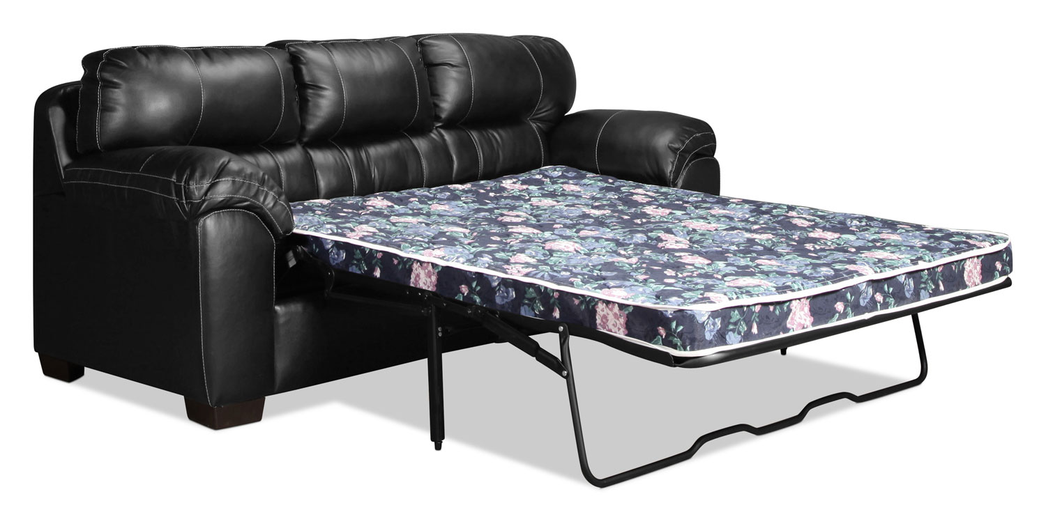 Rigley Queen Sleeper Sofa Black Levin Furniture