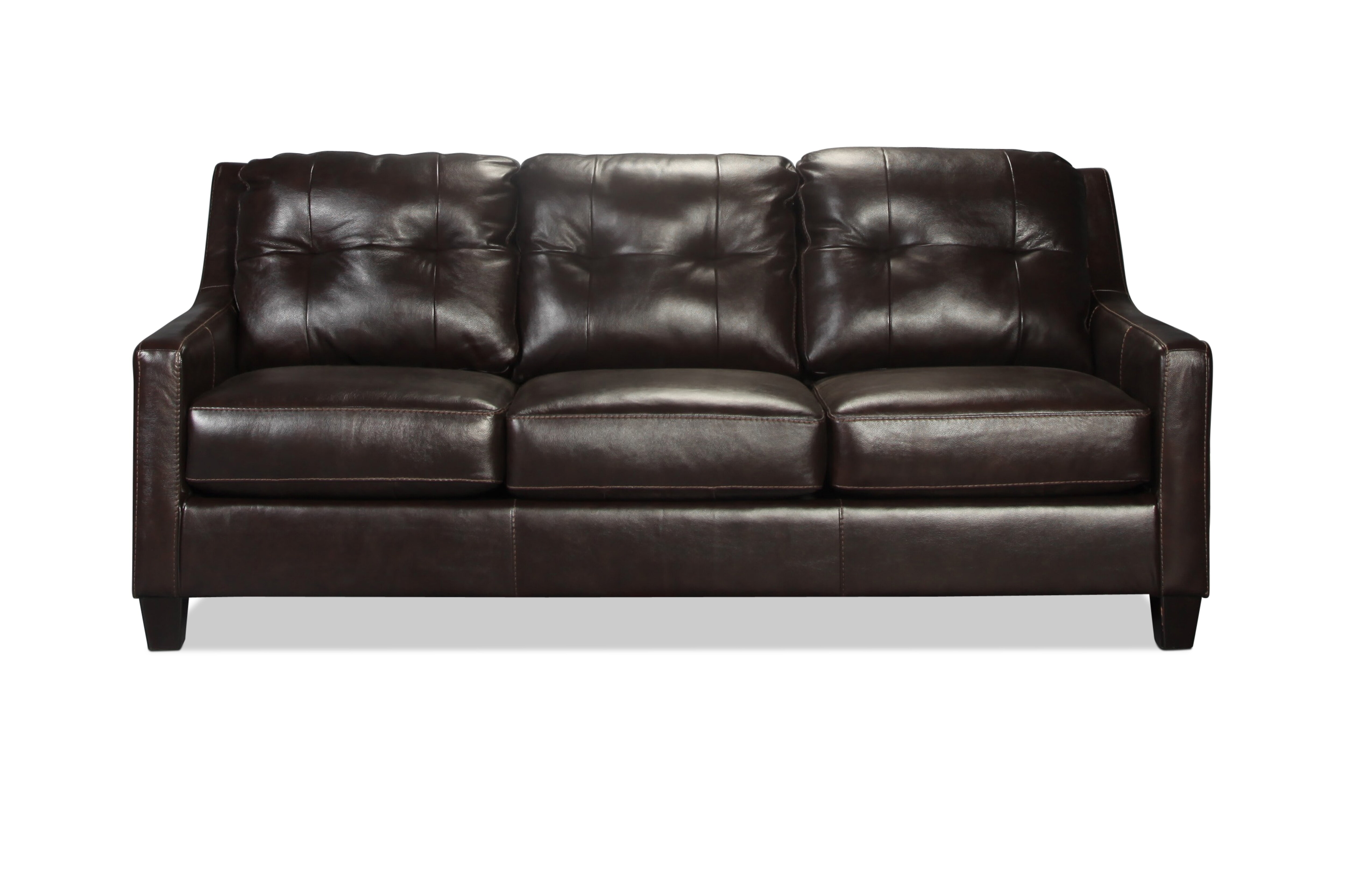 Brookings Sofa Mahogany Levin Furniture