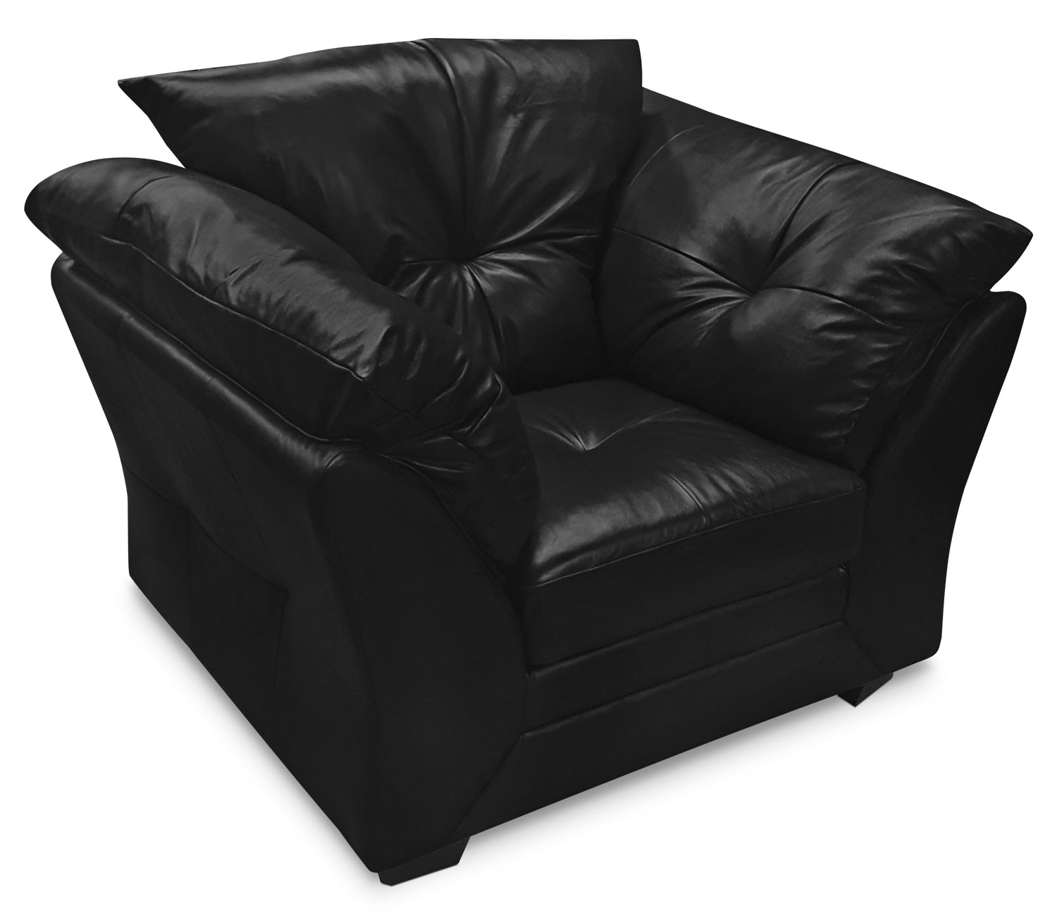 Max Genuine Leather Chair ??? Black | The Brick
