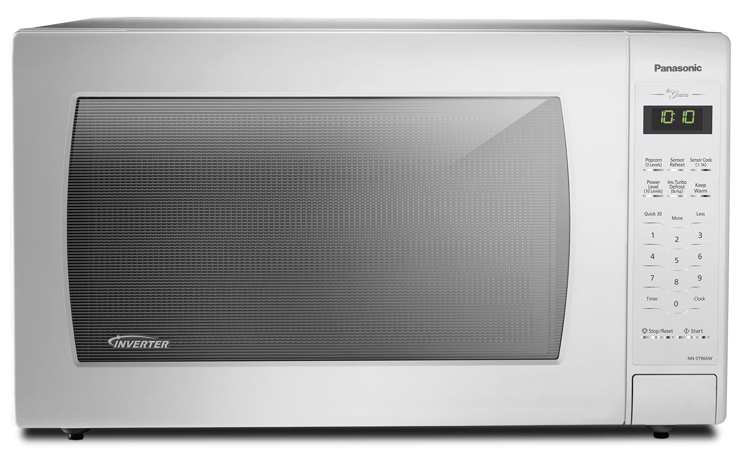 Panasonic Genius® 2.2 Cu. Ft. Inverter® Countertop Microwave NNST966W The Brick Panasonic Genius® 2.2 Cu. Ft. Inverter® Countertop Microwave NNST966W The Brick