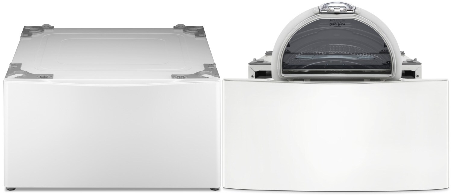 LG 15" H Laundry Pedestal w/Storage Drawer White The Brick