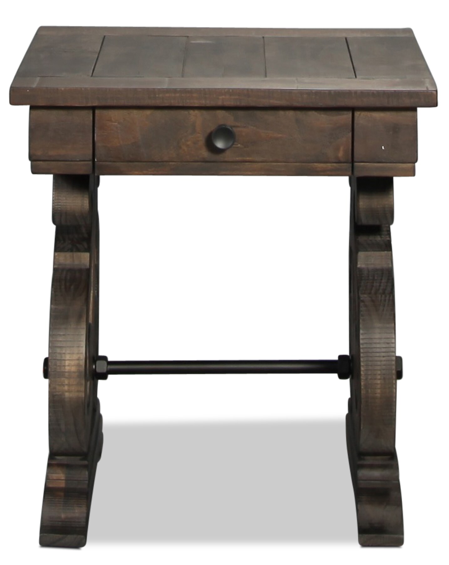 Bellamy End Table Weathered Pine Levin Furniture