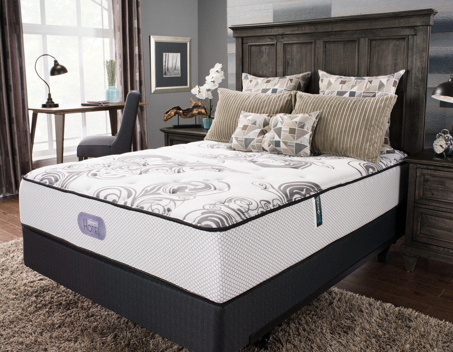 Calistoga Queen Bed - Weathered Charcoal | The Brick