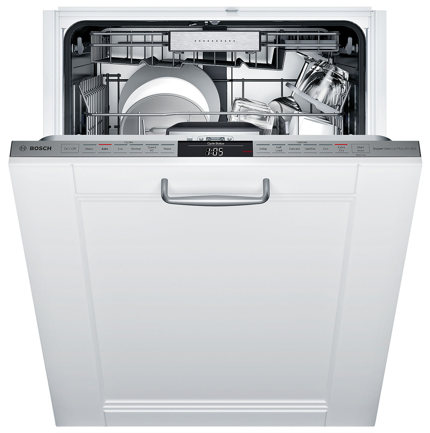 Bosch Custom Panel Ready 24 quot Dishwasher SHVM98W73N Leon s
