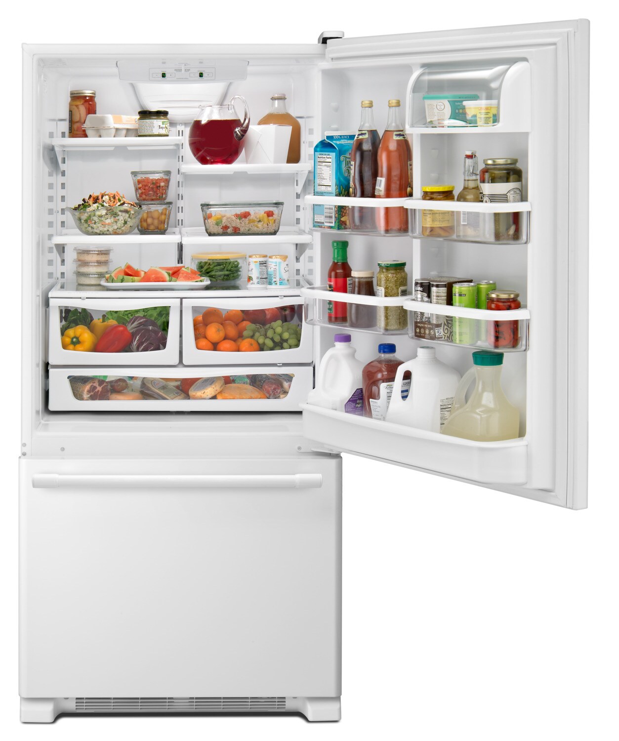 Maytag White BottomFreezer Refrigerator (22.1 Cu. Ft.) MBF2258FEW Leon's