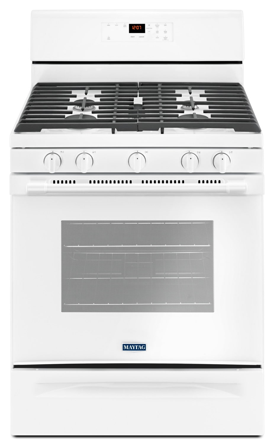 Maytag White Freestanding Gas Range (5.0 Cu. Ft.) MGR6600FW Leon's