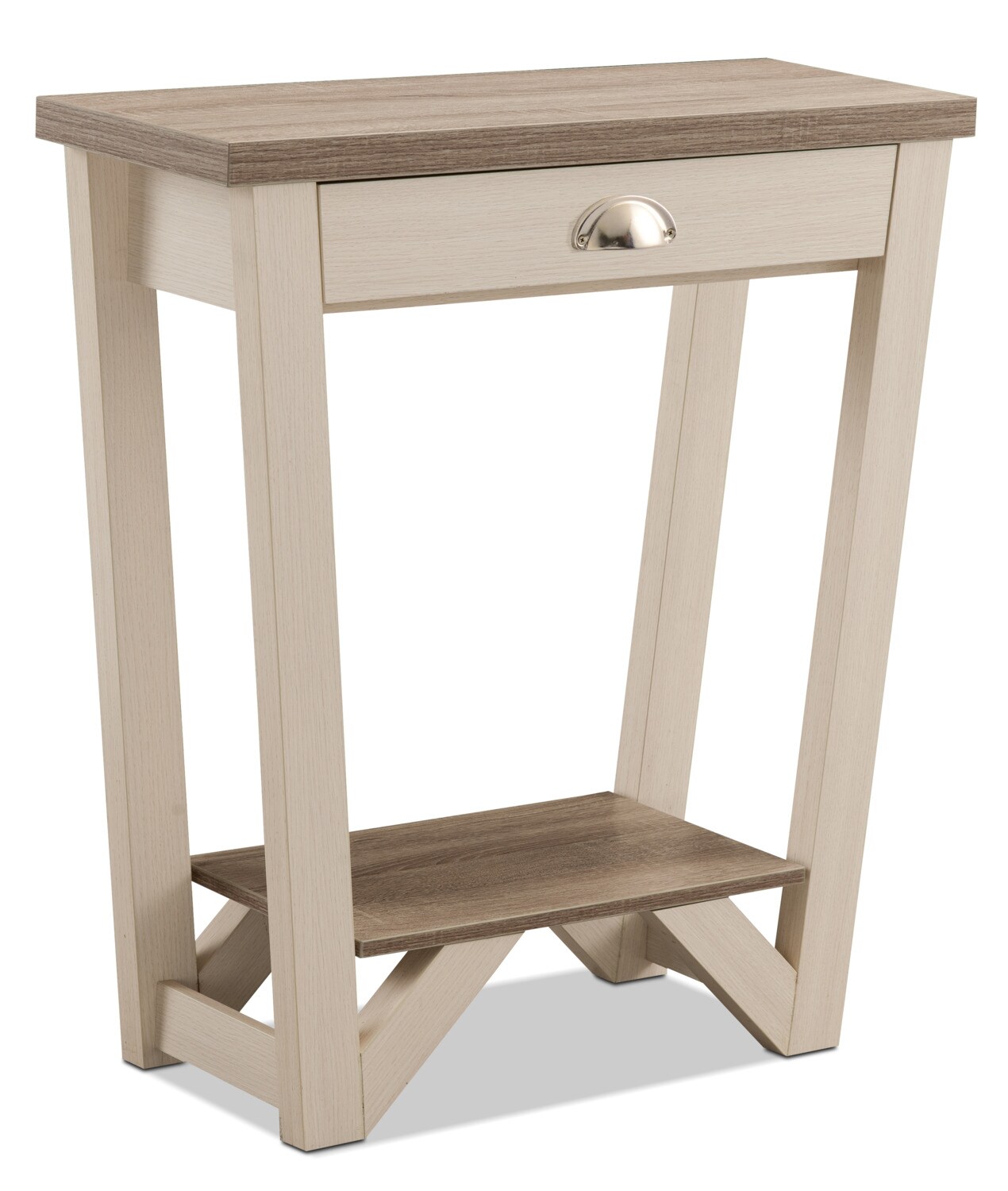 Arika Console Table Ivory The Brick