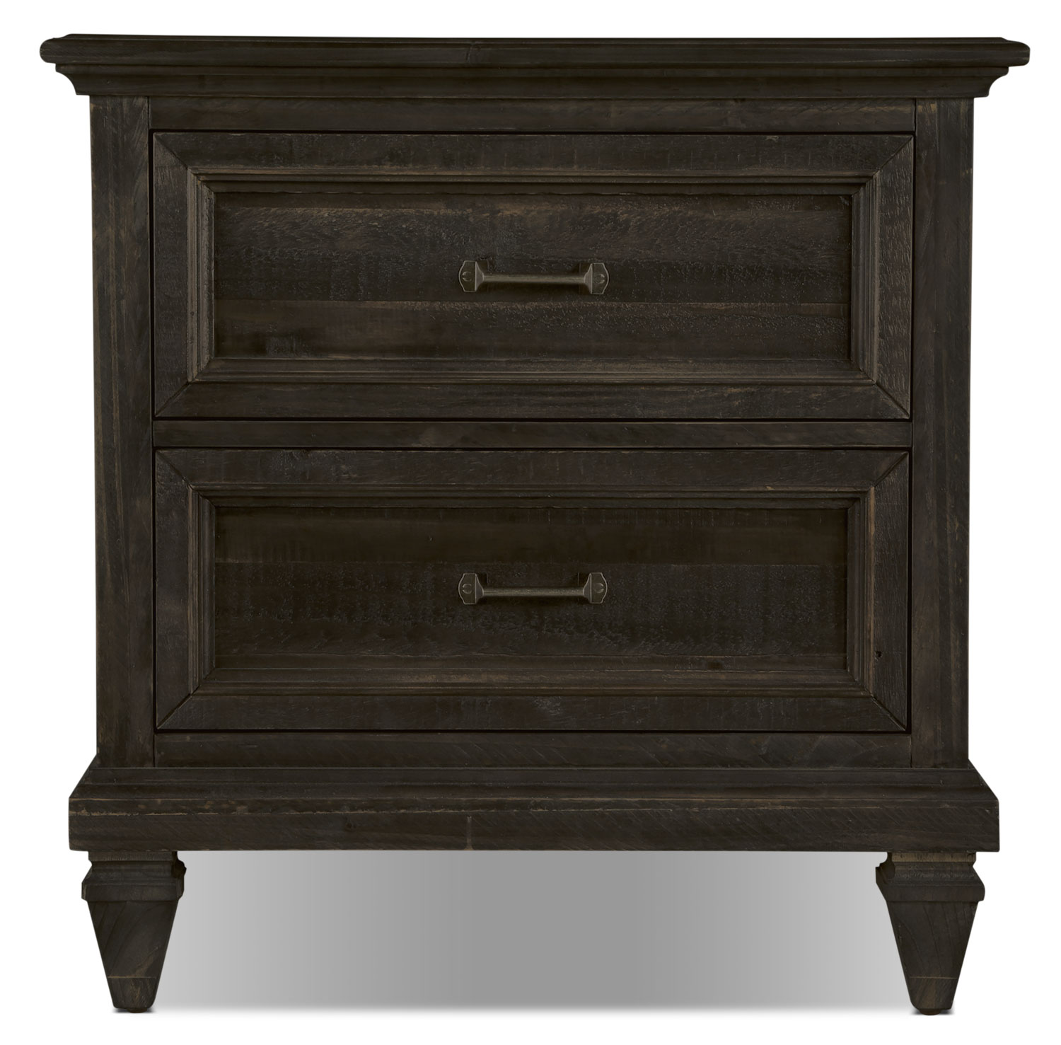 Calistoga Nightstand Weathered Charcoal The Brick