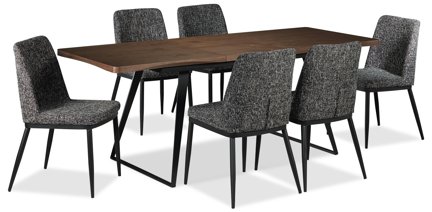 The Monique Collection - Walnut and Grey