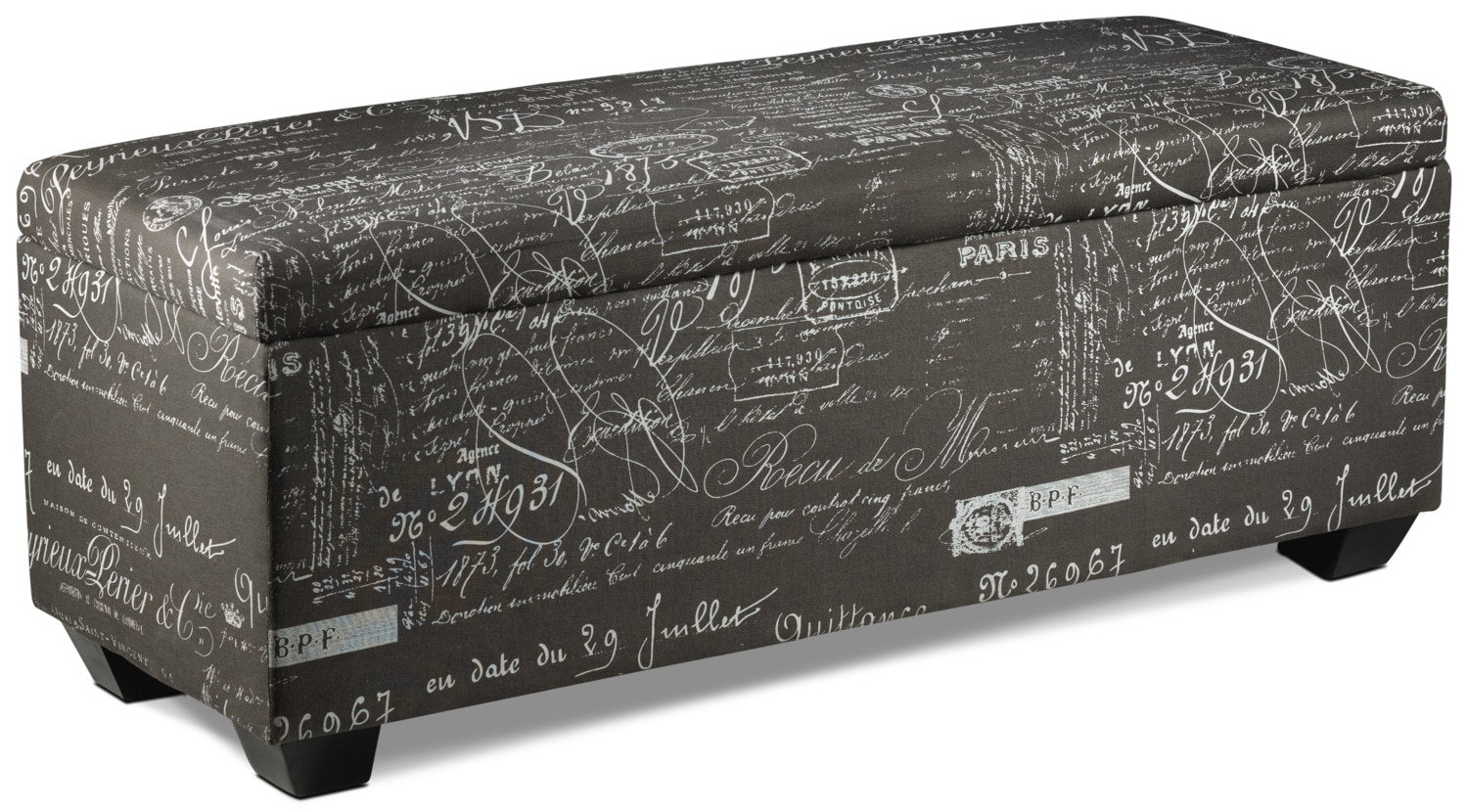 Boardwalk Large Storage Ottoman Scroll Grey Leon's - Boardwalk Large Storage Ottoman Scroll Grey boardwalk large storage ottoman scroll grey leon's - boardwalk large storage ottoman scroll grey