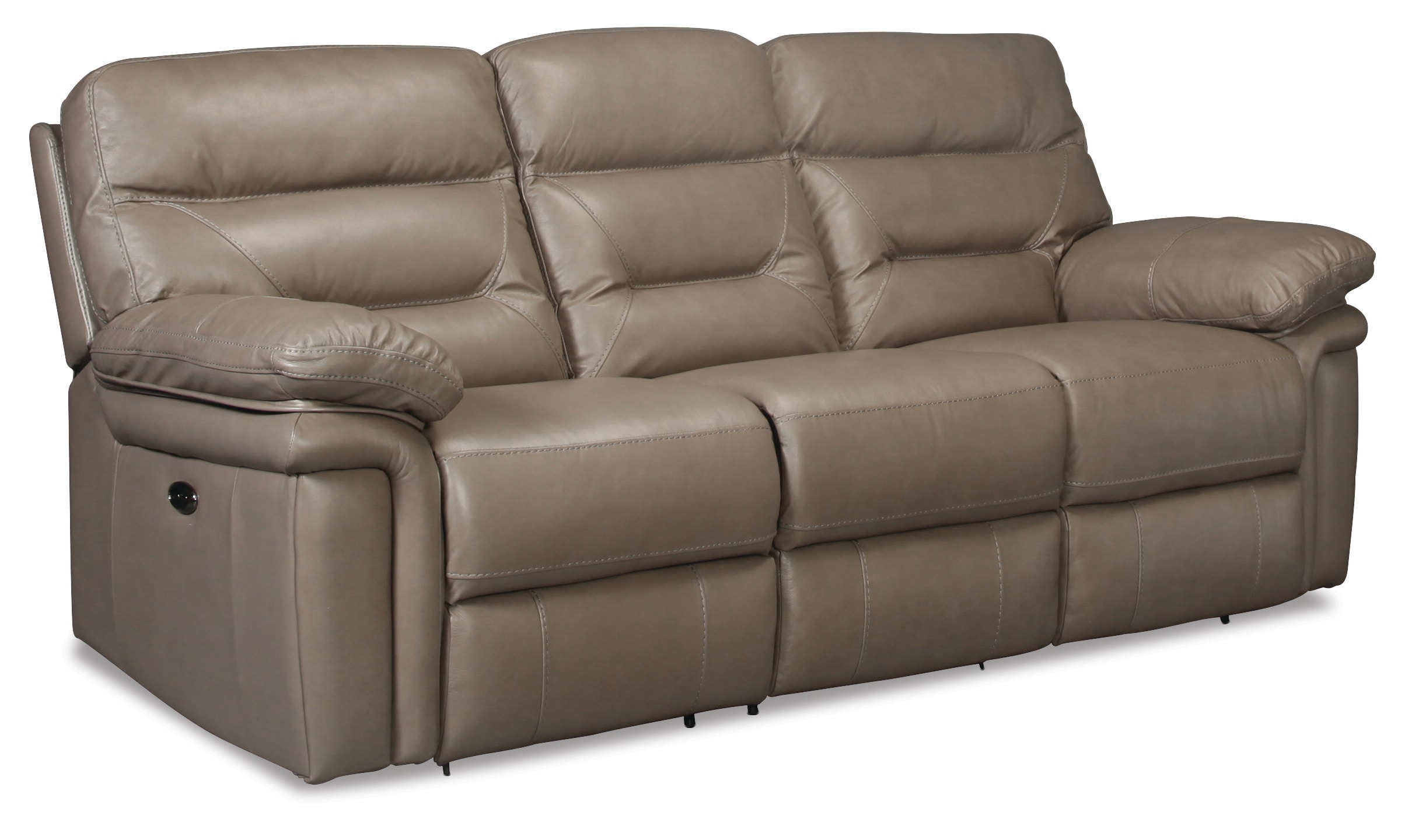 levins leather reclining sofa