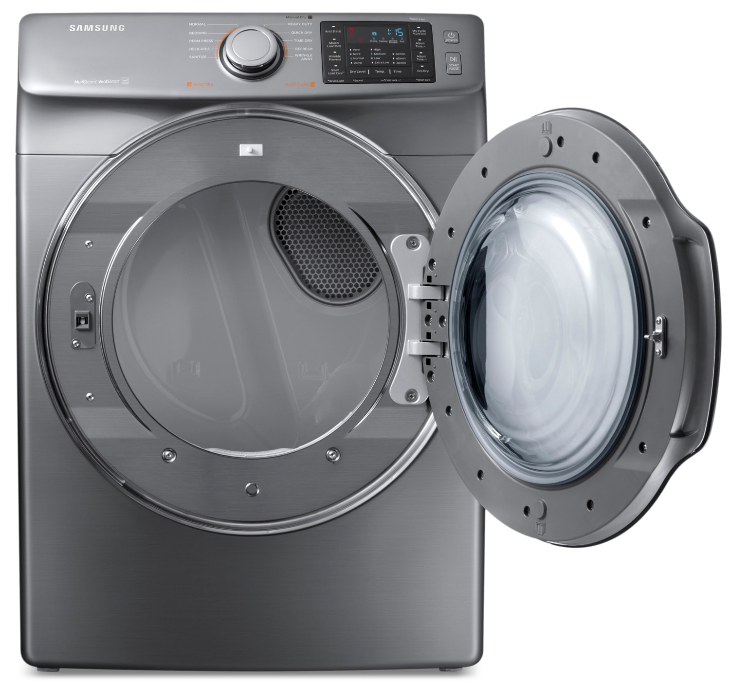 Samsung Platinum Electric Dryer (7.5 Cu. Ft) DVE45M5500P/AC Leon's