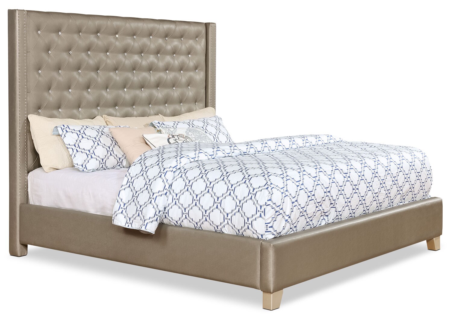 Diva Faux Leather King Bed The Brick