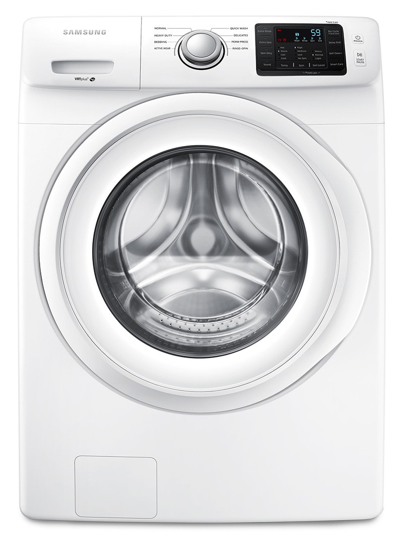 Samsung White FrontLoad Washer (5.2 Cu. Ft. IEC) WF45M5100AW/A5 Leon's