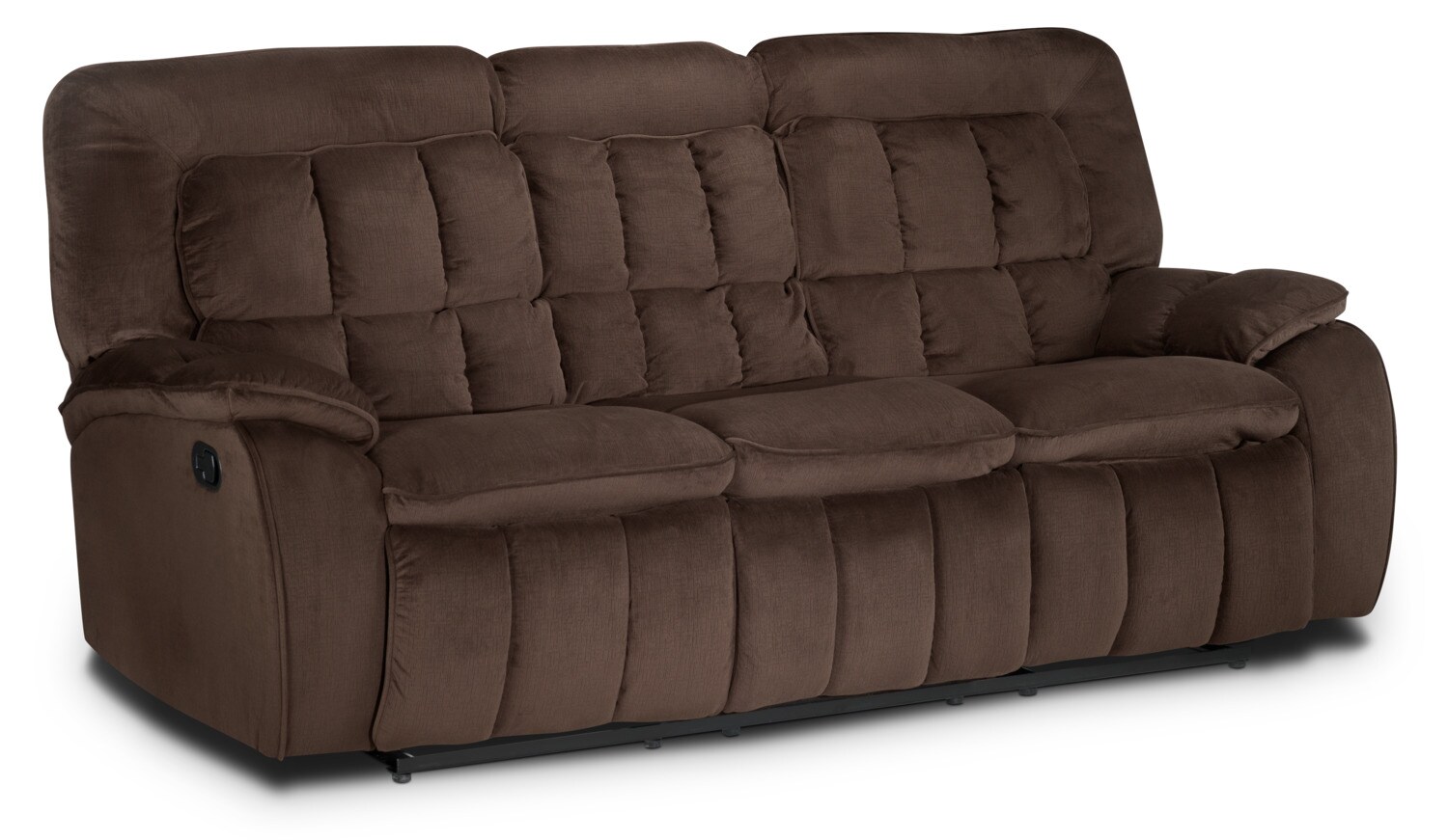 Wisconsin Reclining Sofa Dark Brown Leon's