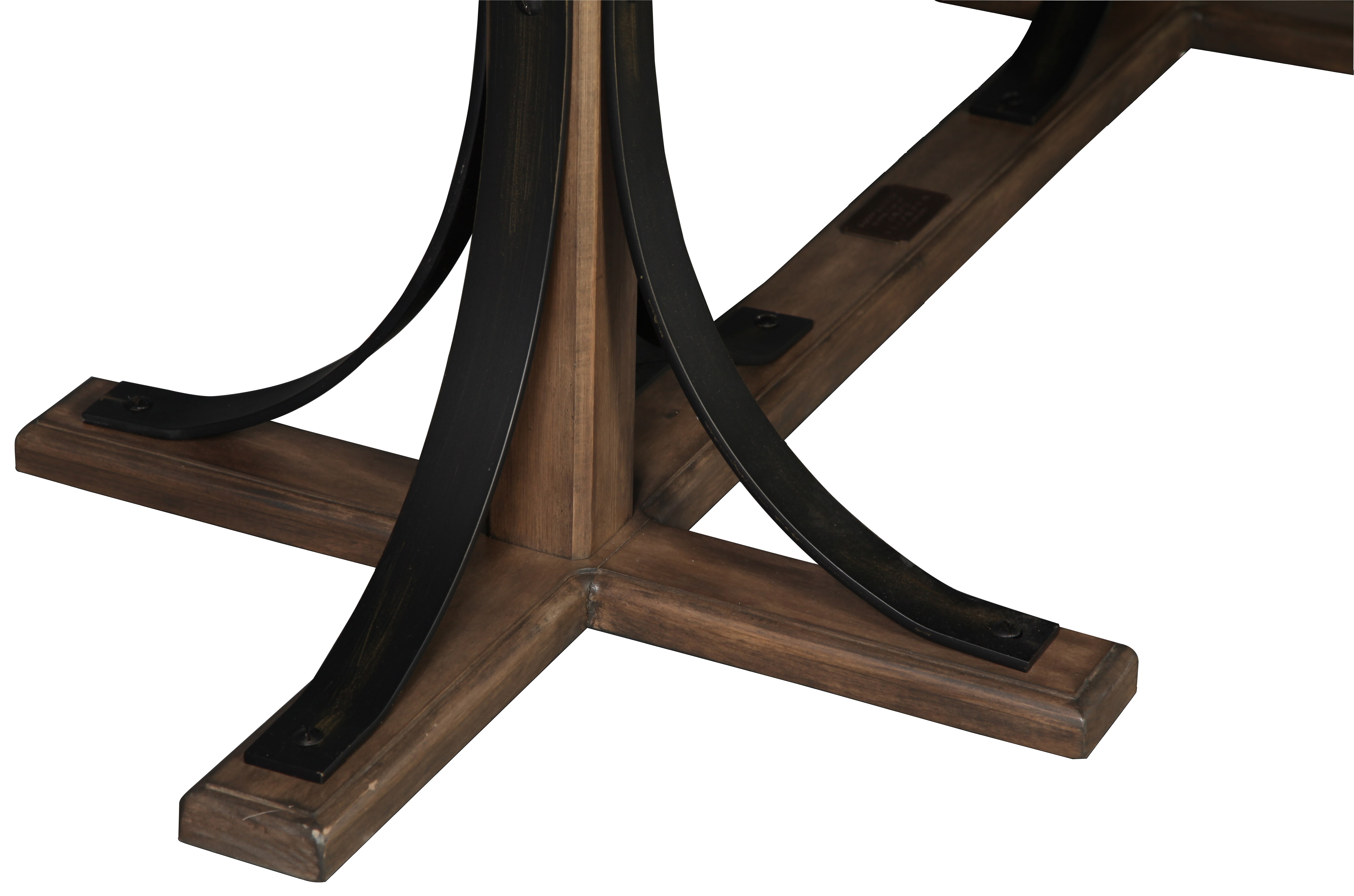 Magnolia Home Traditional Iron Trestle Table Levin Furniture
