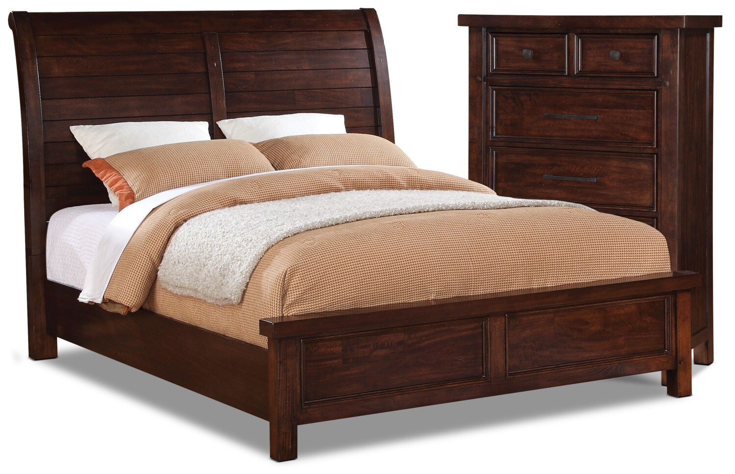 Sonoma King Storage Bed Dark Brown The Brick