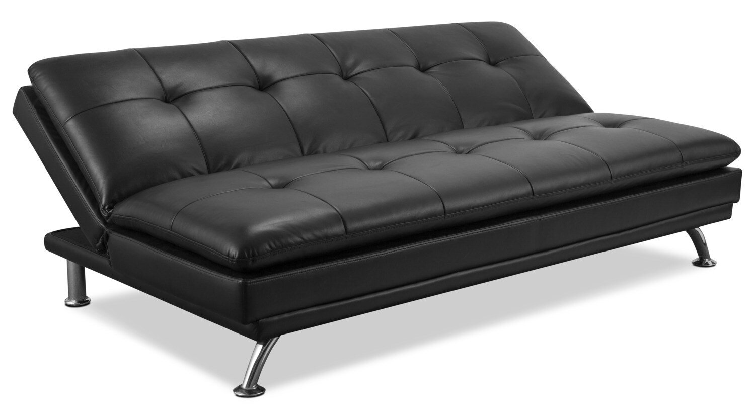 June Leatherlook Fabric Futon – Black The Brick - Click To Change Image june leatherlook fabric futon – black the brick - click to change image