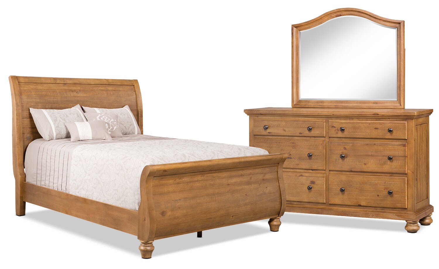 Trishley 5 Piece Queen Bedroom Package Sleigh Bed The Brick Bedroom Furniture Trishley 5 Piece Queen Package Sleigh Bed