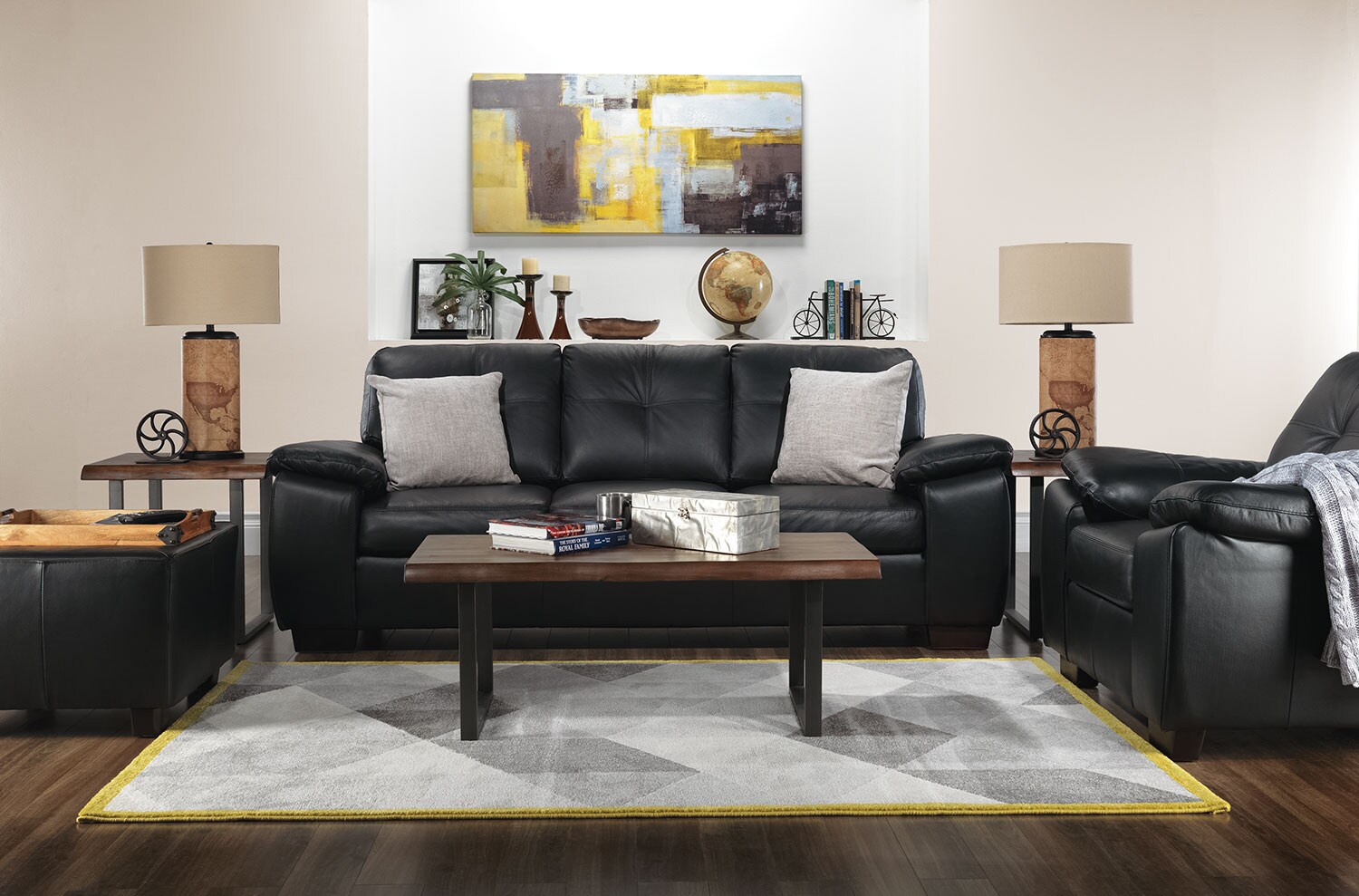The Naples Living Room Collection - Black