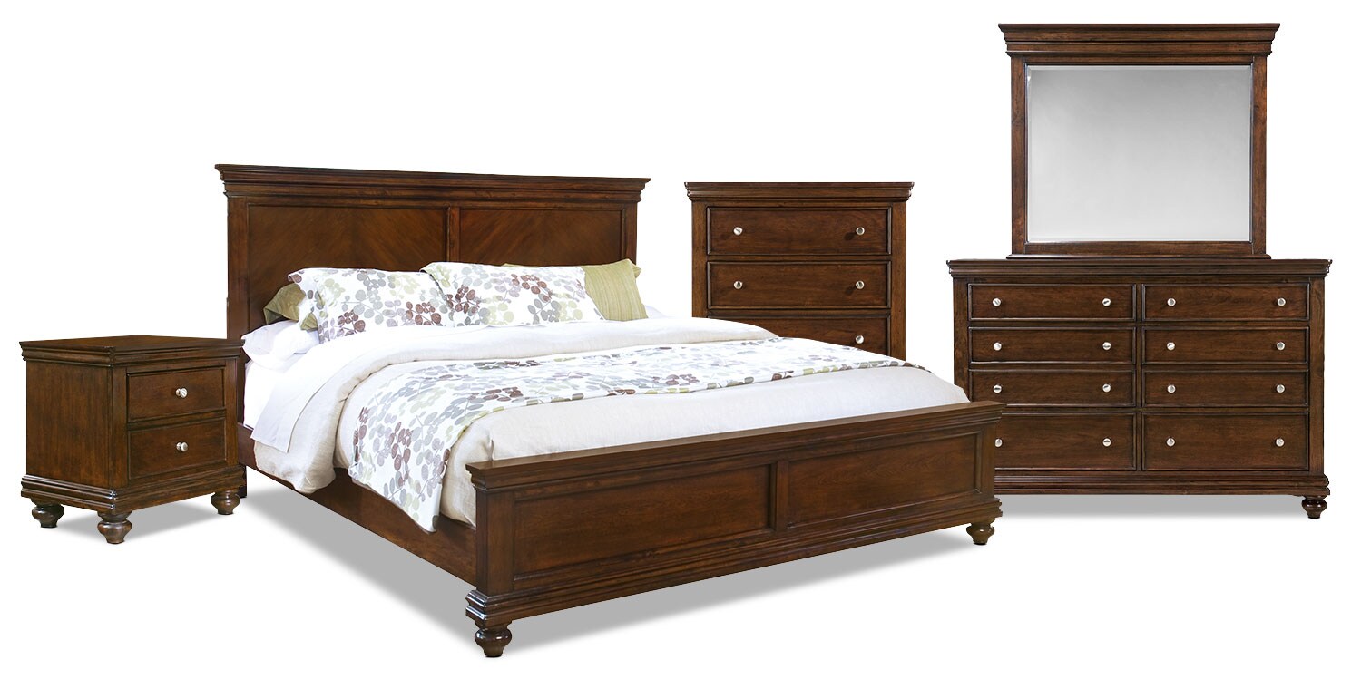 7-piece king bedroom furniture set