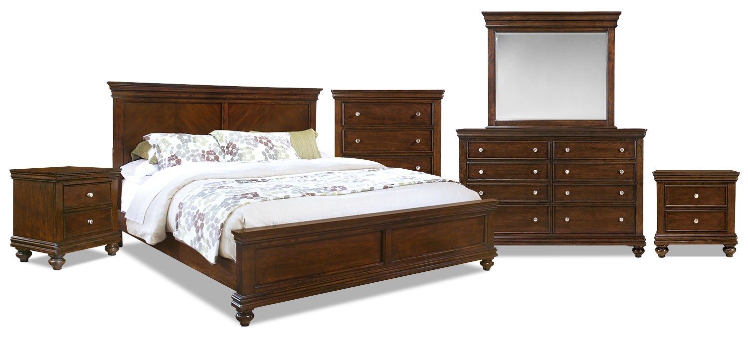 Bridgeport 8-Piece Queen Bedroom Package - Cherry | The Brick