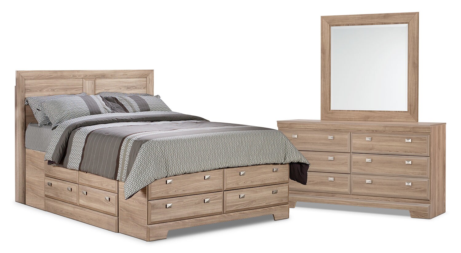 Yorkdale Light Queen Storage Bed The Brick