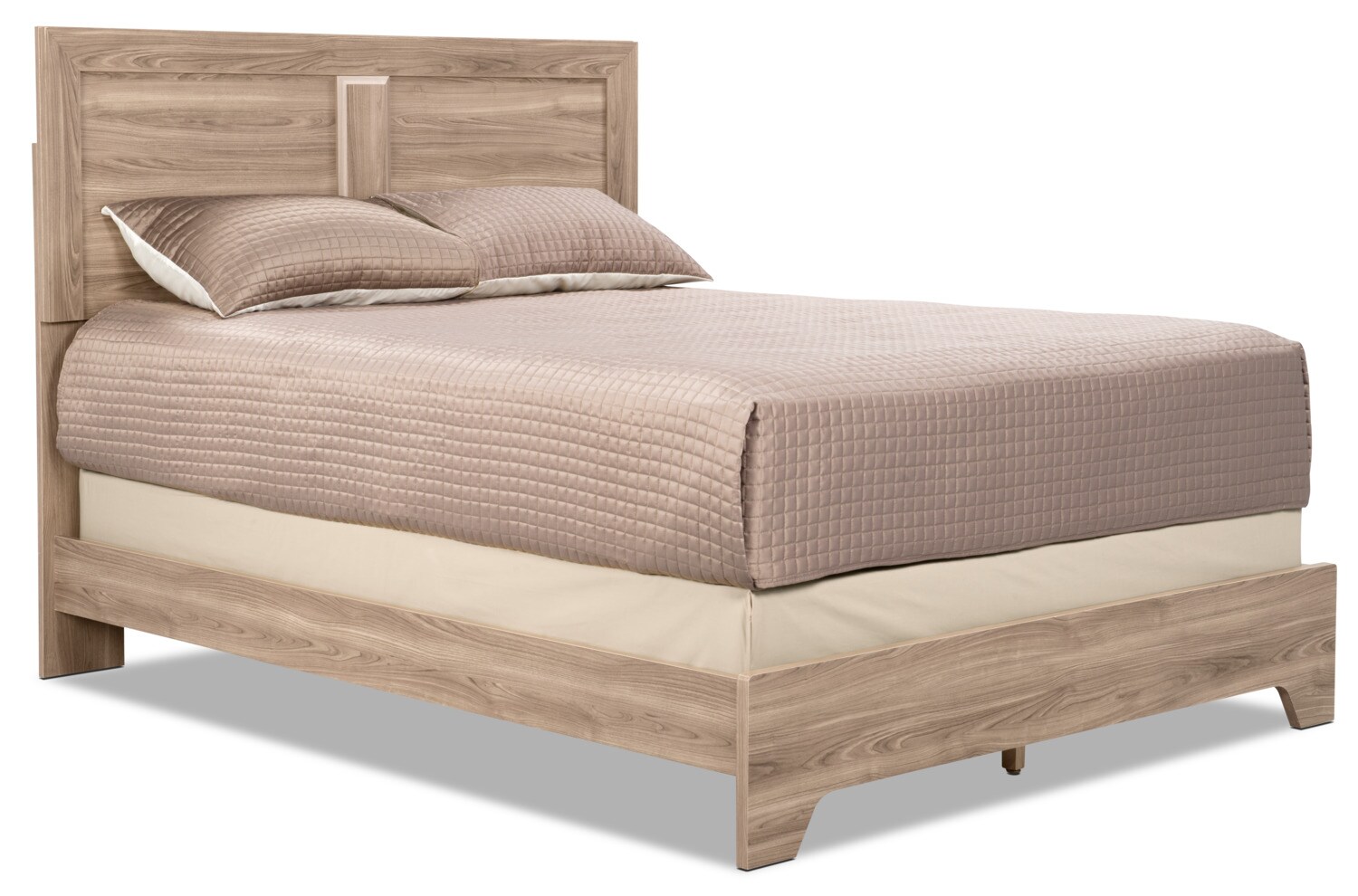 Yorkdale Light Queen Panel Bed | The Brick