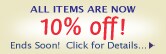 10% off Site Wide - Click for details...