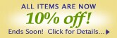 10% off Site Wide - Click for details...