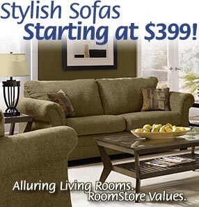 Shop RoomStore sofas from $399...