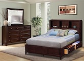 Bedroom Furniture-Clarion 5 Pc. King Wall Bedroom