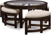 Four Corners Cocktail Table w/ 4 Benches