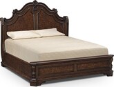 Bedroom Furniture-Monticello Pecan Queen Bed