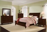 Bedroom Furniture-The Savannah Cherry Collection-Savannah Cherry Queen Bed