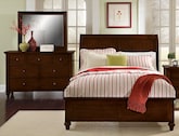 Kids Furniture-Savannah Cherry II 5 Pc. Full Bedroom